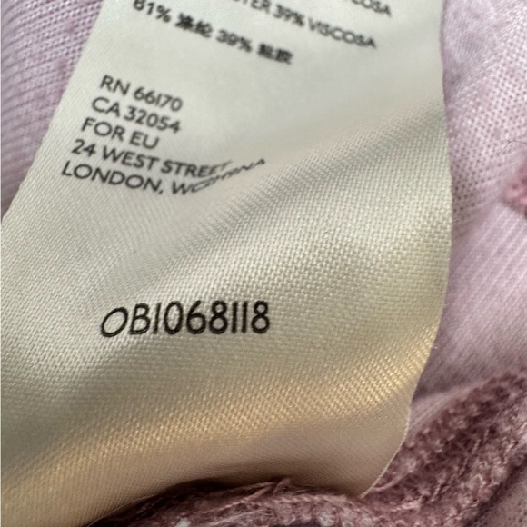 Free People Valerie Mauve Velvet Oversized Tee Size Small - Picture 10 of 10